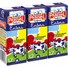 PASCUAL Leche entera pack 6 envase 200 ml